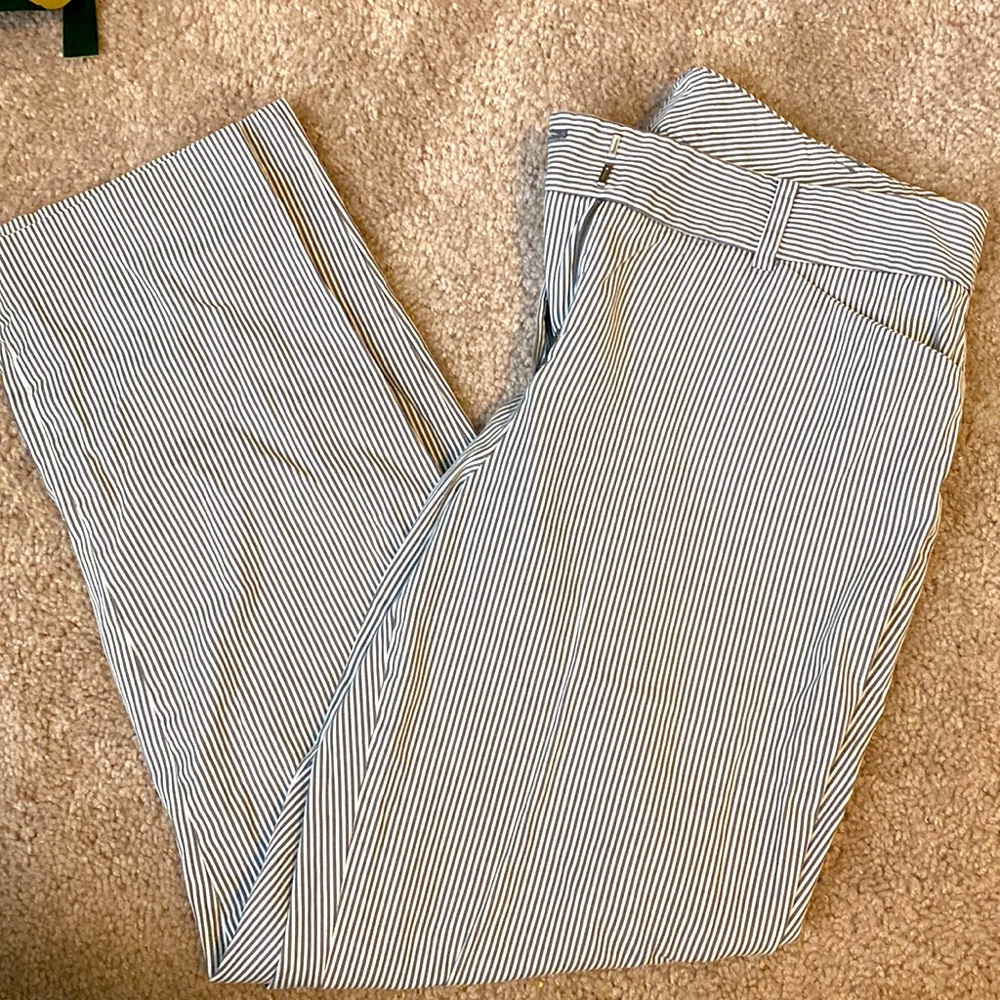 pin stripe pants I think they are banana republic or loft